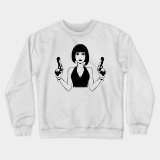 Girl with guns Crewneck Sweatshirt